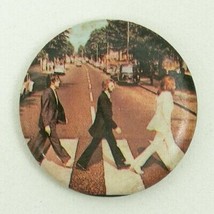 Vintage 1980s Rock Band Button Pin Badges 1.25&quot; Rock Pop The Beatles Abby Road - £5.46 GBP