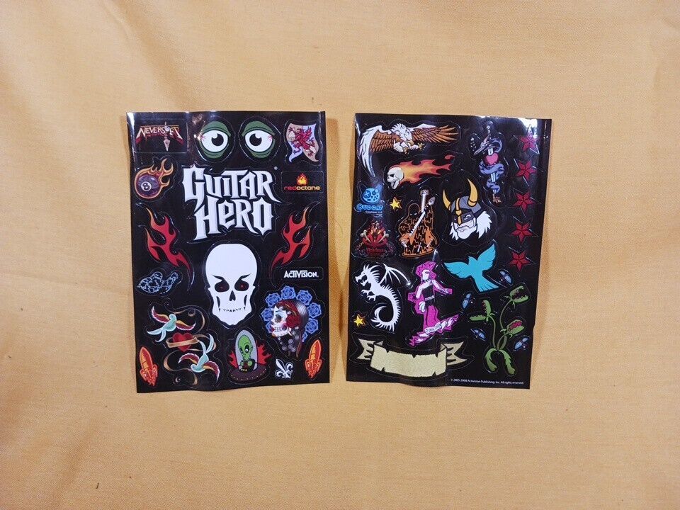 Primary image for Set of Guitar Hero Controller Stickers World Tour ACTIVISION 2008