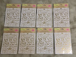 Gold Leaf Filigree ink Transfer sheets(8) - £8.96 GBP