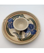 Speckled Iris Studio Art Hand Thrown Pottery Appetizer Chip Dip Bowl Han... - £47.09 GBP
