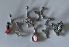 Belly Ring Lot of 8 Pieces Navel Body Jewelry - £11.21 GBP