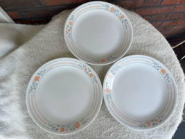 Set 3 Corelle Corning Apricot Grove Pattern 10-1/4&quot; Dinner Plates Dishes USA Mad - £9.92 GBP