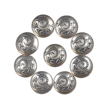 9 vintage Southwestern sterling button covers with lizards - $113.85