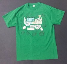 Literary Elements Green Graphic Tee T-shirt M Periodic Table Book Lover ... - $5.94