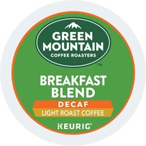 Green Mountain DECAF Breakfast Blend Coffee 24 to 144 Keurig Kcups Pick ... - £17.99 GBP+
