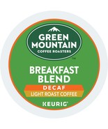 Green Mountain DECAF Breakfast Blend Coffee 24 to 144 Keurig Kcups Pick ... - £18.01 GBP+