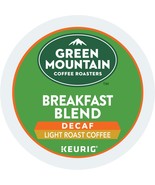 Green Mountain DECAF Breakfast Blend Coffee 24 to 144 Keurig Kcups Pick ... - £17.95 GBP+