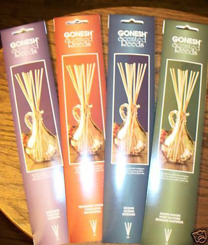 Gonesh SCENTED REEDS - 4 Pkgs. Various Scents - NEW! - $9.99
