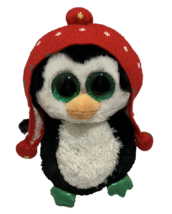 Freeze the Penguin Plush Ty Beanie Boos Beanie Hat 2015 Tags Stuffed Toy 7 inch - £5.44 GBP