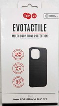 Tech21 - EvoTactile Hard Shell Case for Apple iPhone 13 Pro - Black - $27.04