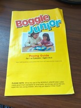 Vintage BOGGLE Junior Game 1988 Replacement Piece Instructions  - £3.95 GBP
