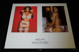 Abigail Ratchford Framed 16x20 Lingerie Stockings Photo Display - $79.19