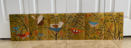 Mid Century Judith Daner 6 Small Enamel on Copper Decorative Birds paintings - $1,200.00