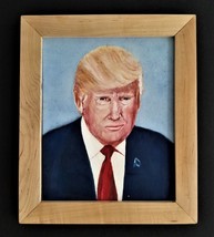 2019 Original President Trump Oil On Canvas Paint Art Spotts Lancaster Pa - £69.62 GBP