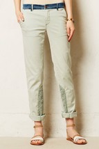 NWT ANTHROPOLOGIE HYPHEN LACE MINT GREEN CHINOS by PILCRO 32 - $59.99