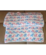 Cozy Soft Handmade Knit Baby Blanket Crib Throw Pink Blue White Cotton 3... - £15.54 GBP