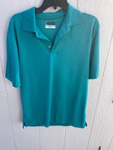 Mens PGA TOUR Airflux Short Sleeve Green Polo Golf Shirt SIZE M medium NWT - $25.00