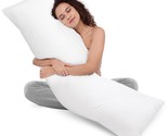 Full Body Pillow For Adults (White, 20 X 54 Inch), Long Pillow For Sleep... - £33.77 GBP