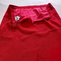 Vintage Stella Louise for KB Womens Red Maxi Pencil Skirt With Zip & Slit Sz 20W image 7