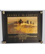 FRANK C MCCARTHY AUTOGRAPHD LEADING THE CHARGE POSTER 24&quot;X30&quot; COWBOY WES... - £39.14 GBP