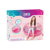 3C4G Pink Glitter Confetti Inflatable Chair - £73.18 GBP