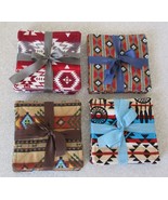 Native Print Coaster Sets of 6 - 4&quot; Squares - $7.00