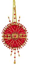Cracker Box Inc Ornament Kit  Blue Heaven on Red Ball - $34.95