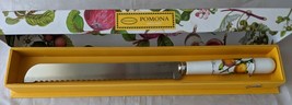 Portmeirion England Fruit Pomona Ceramic Bread &amp; Cheese 13&quot; Knife Serrat... - $12.85