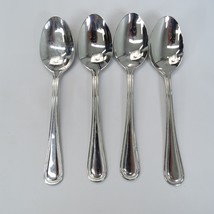 Wallace CONTINENTAL BEAD 4 Soup Spoons Stainless  18/10 China  7 1/2 - $18.95