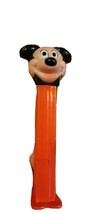 Vintage Mickey Mouse Walt Disney Company PEZ Dispenser Red Base Footed H... - $8.41