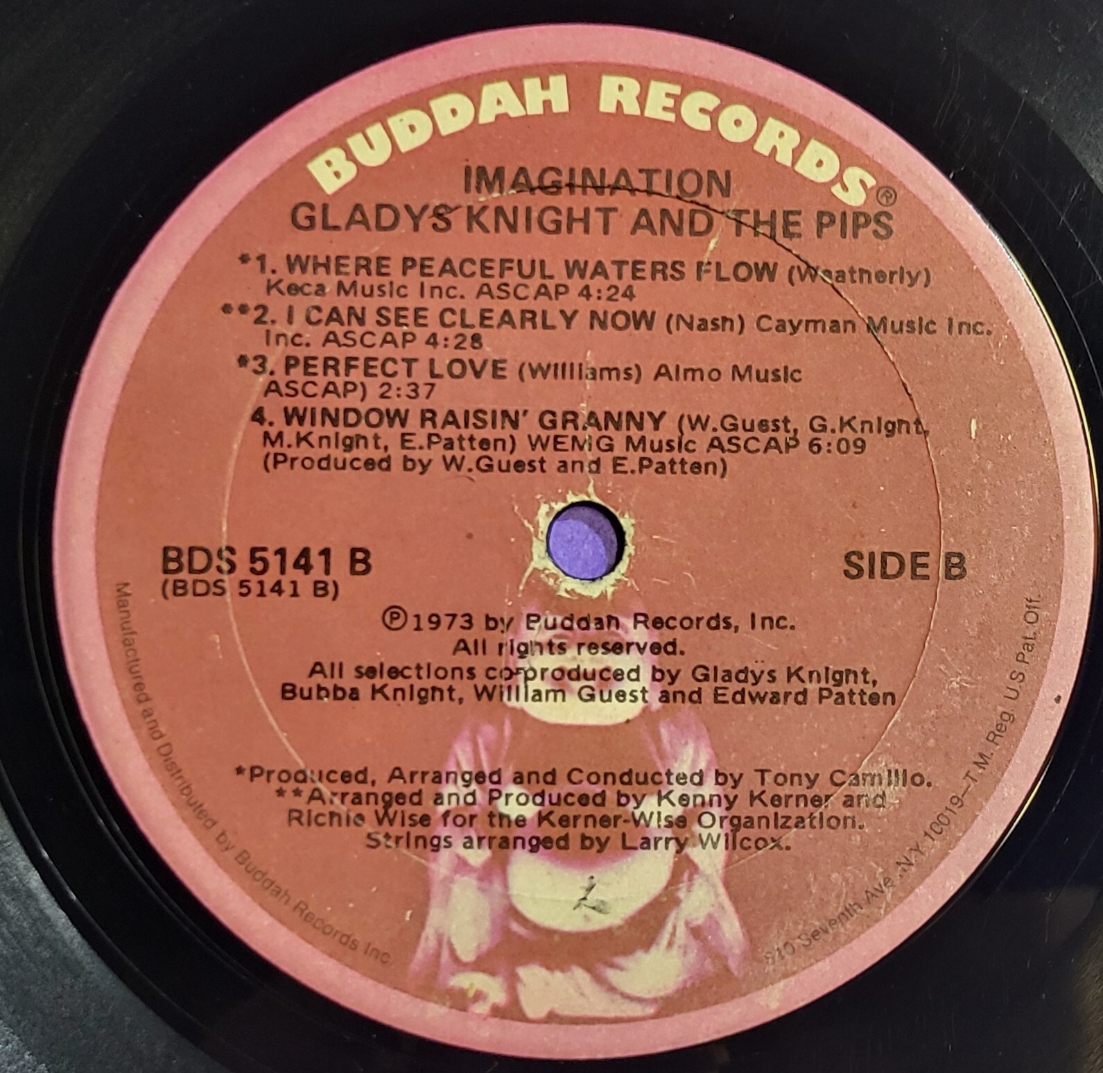 Gladys Knight and the Pips - Imagination - Buddha Records - 12" Vinyl Record Item image 6