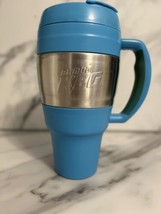 Bubba Keg 34 oz - Insulated Travel Mug Blue With Chrome And Flip-Top Lid - £9.89 GBP