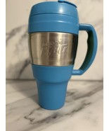 Bubba Keg 34 oz - Insulated Travel Mug Blue With Chrome And Flip-Top Lid - £9.73 GBP