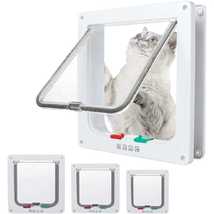 Adjustable Large 4-Way Locking Cat Door - £23.17 GBP