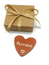 Handmade Ceramic Heart Refrigerator Magnet Fridge Magnet Love Portugal S... - £23.98 GBP