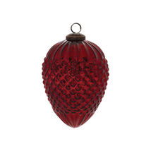 Hobnail Glass Cone Ornament (Set of 2) - $49.60