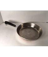 Revere Ware 9” Copper CLAD bottom Stainless Steel Saute Skillet Fry Pan ... - £9.58 GBP