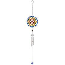 Flower of Life Metal Windchime Outdoor Wind Chime 29.5 Inch - $25.32