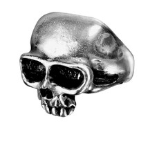 Alchemy Gothic R6  Death Ring Skull Demon Evil Pewter  - £18.90 GBP