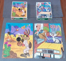 Lot of 2 Looney Toons Bugs Bunny + Road Runner Whitman Jigsaw Puzzles 19... - $12.00