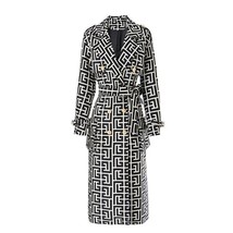 Elegant Women&#39;s Long Textured Coat - $110.65+