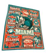 Miami Dolphins Fun Graphics Shower Curtain or Room Divider 5 x 6 foot - $17.15