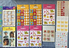 Assorted Lot of Sticker Sheets Some Used 13 Pieces SKU - £31.33 GBP