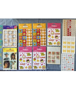 Assorted Lot of Sticker Sheets Some Used 13 Pieces SKU - £31.26 GBP