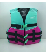 DBX Life Vest Verve Child 50-90lbs  Teal And Pink -USCG Approved NEW - $23.38