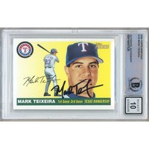 Mark Teixeira Texas Rangers Autograph 2004 Topps Heritage #145 BGS Auto ... - $169.99