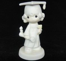 Precious Moments Girl Graduate Figurine 1980 Lord Bless &amp; Keep You 5&quot; En... - $9.89