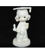 Precious Moments Girl Graduate Figurine 1980 Lord Bless &amp; Keep You 5&quot; En... - £7.47 GBP