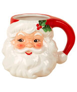 26oz White Figural Vintage Santa Mug - $46.22