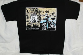 Motorcycle Us Route 66 The Mother Road America Usa Map T-SHIRT Shirt - £9.08 GBP